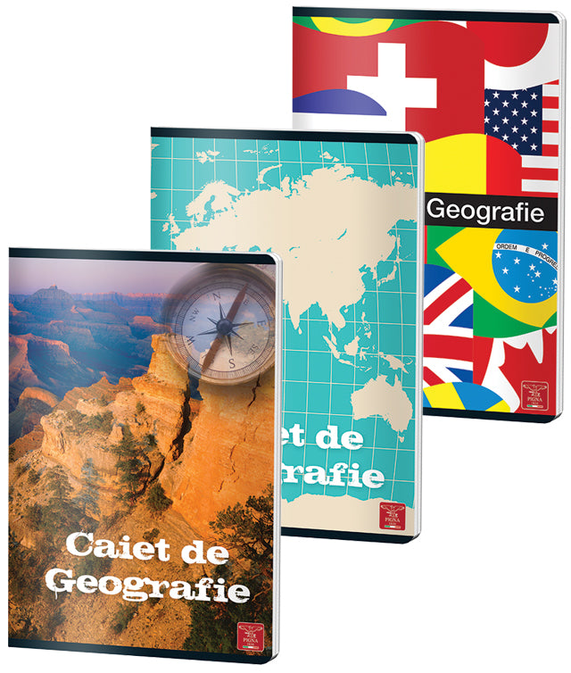 Caiet Geografie A4 24 File Color Pigna, varianta color