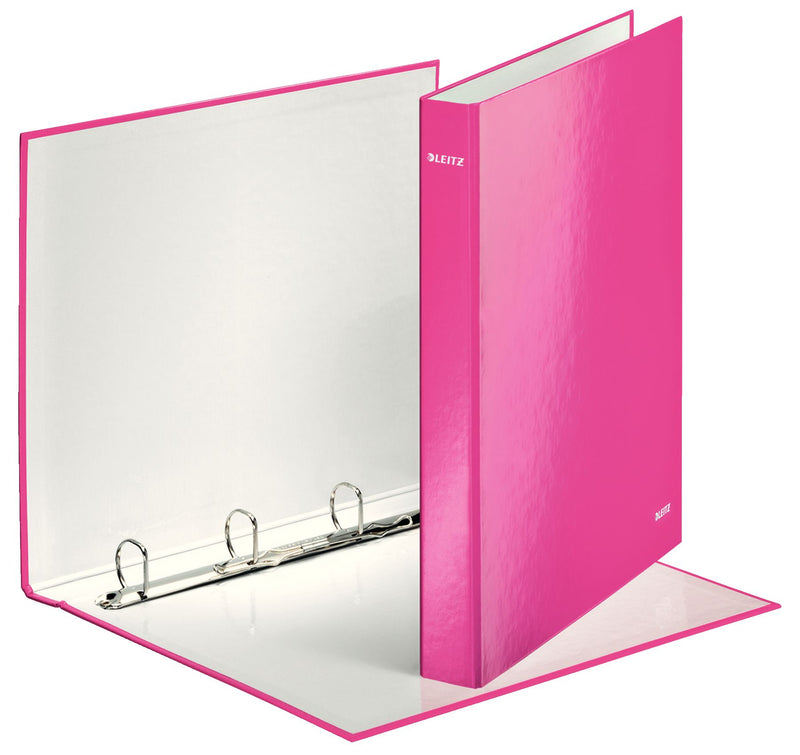 Caiet Mecanic A4 4 Inele 25MM/40MM Roz Metalizat WOW - Leitz