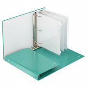 Caiet Mecanic A4 4 Inele 25MM/40MM Turcoaz Metalizat WOW Leitz