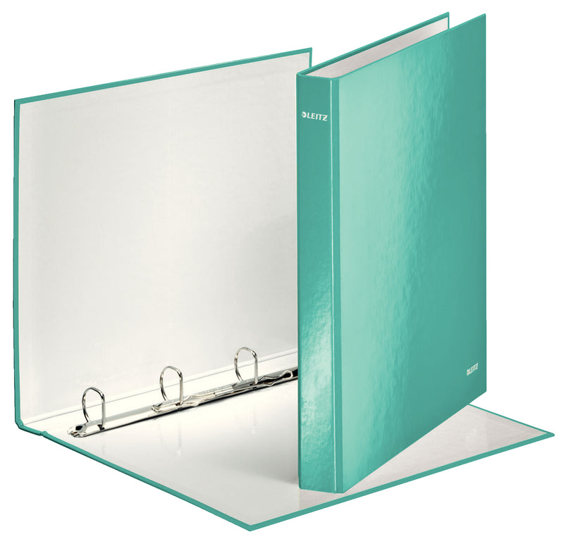 Caiet Mecanic A4 4 Inele 25MM/40MM Turcoaz Metalizat WOW - Leitz