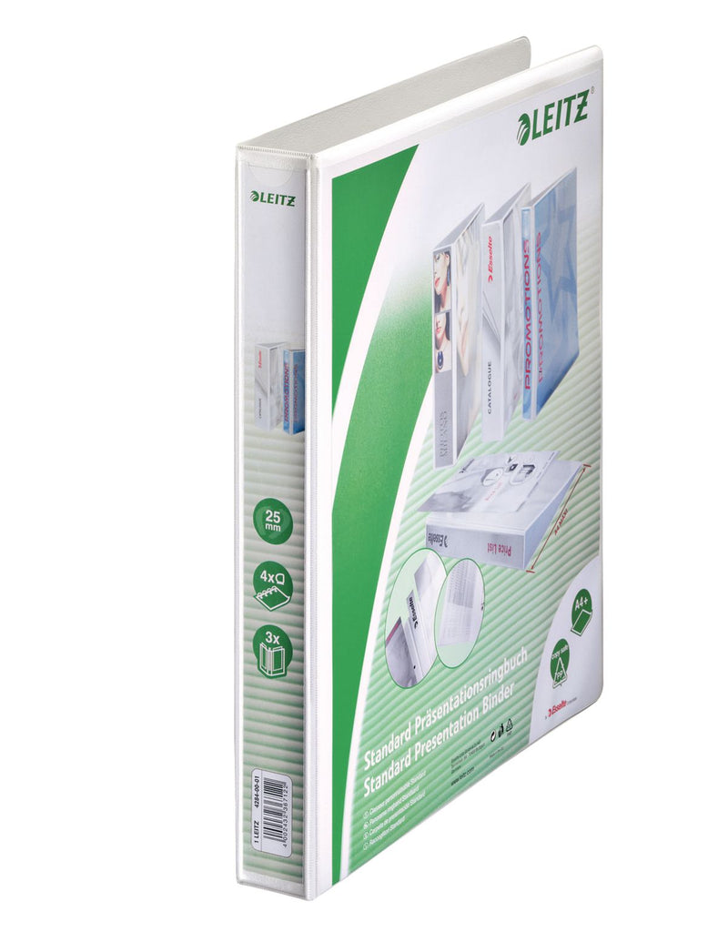 Caiet Mecanic A4 4 Inele 25MM/44MM Alb Maxi Panorama - Leitz