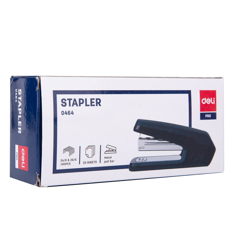 Capsator Half Strip Effortless 25 Coli 24/6 Negru Deli
