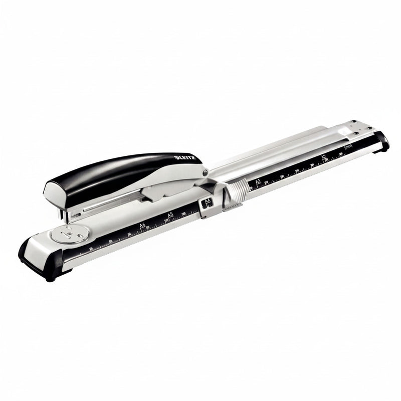 Capsator Braț Lung Leitz 5560, 40 Coli, Capse 24/6-8 26/6-8, Negru
