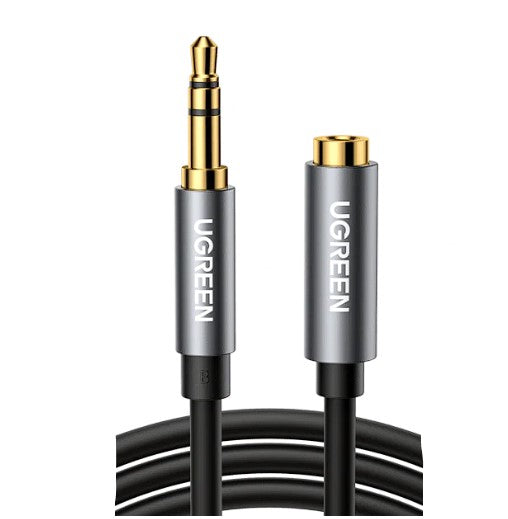 Cablu audio AV118 stereo 3.5 mm jack (T) la 3.5 mm jack (M) 2 m negru - Ugreen