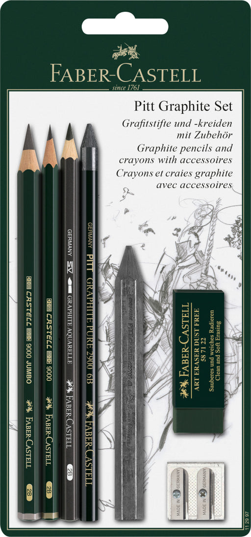 Set Pitt Grafit 7 Piese Faber-Castell
