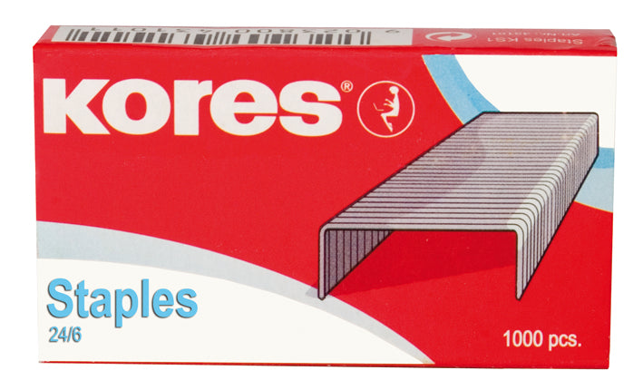 Capse Zincate 24/6 1000 buc Kores