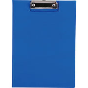 Clipboard Dublu Albastru marca Deli cu copertă protectoare și clemă metalică