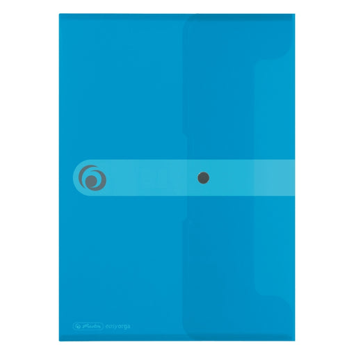 Mapă A4 EOTG PP 20mm capsă albastru transparent Herlitz