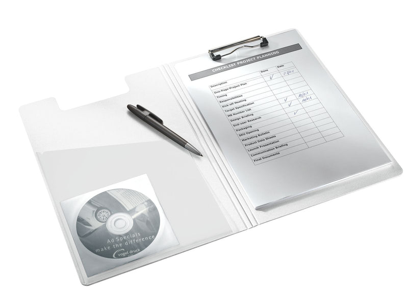 Clipboard Dublu Roz Metalizat WOW - Leitz