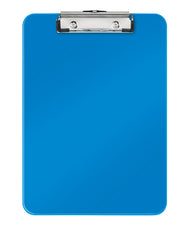 Clipboard Simplu Albastru Metalizat WOW marca Leitz cu clemă metalică pentru fixarea documentelor