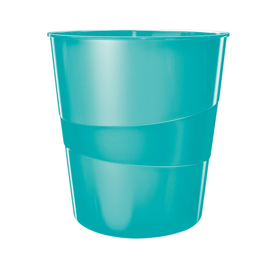 Coș birou Leitz WOW 15L turcoaz metalizat