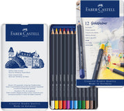 Set Creioane Colorate Goldfaber 12 Culori Cutie Metal Faber-Castell