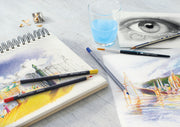 Creioane Colorate Acuarelă Goldfaber Aqua 12 Culori Cutie Metal Faber-Castell