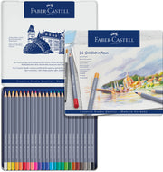 Creioane Colorate Aquarelle Goldfaber Aqua 24 Culori Cutie Metalică Faber-Castell