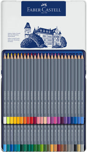 Creioane Colorate Acuarelă Goldfaber Aqua 48 Culori Cutie Metal Faber-Castell