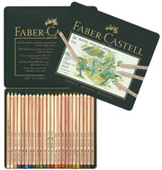 Set Creioane Pastel Pitt 24 Culori Cutie Metal Faber-Castell