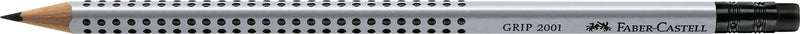 Creion Grafit Grip 2001 B cu Gumă Faber-Castell