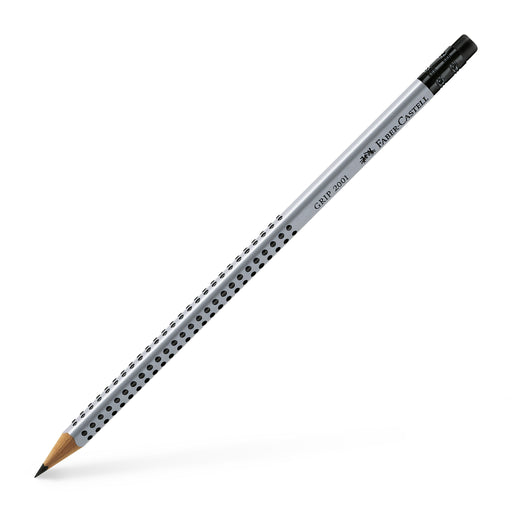 Creion Grafit Grip 2001 B cu Gumă Faber-Castell
