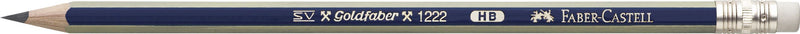 Creion Grafit Goldfaber 1221 HB cu Gumă Faber-Castell