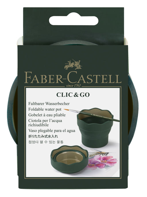 Cutie pentru Apă Click&Go Verde Faber-Castell