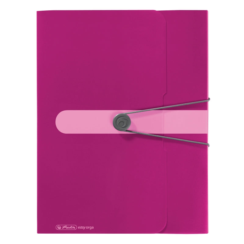 Mapă A4 EOTG PP 40mm buton elastic ciclam Herlitz