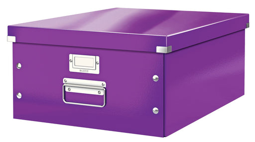 Cutie Depozitare Mare Mov Click&Store 369x200x482mm - Leitz