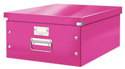 Cutie Depozitare Mare Roz Click&Store 369x200x482mm - Leitz