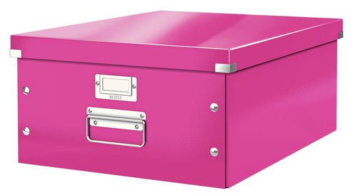 Cutie Depozitare Mare Roz Click&Store 369x200x482mm - Leitz