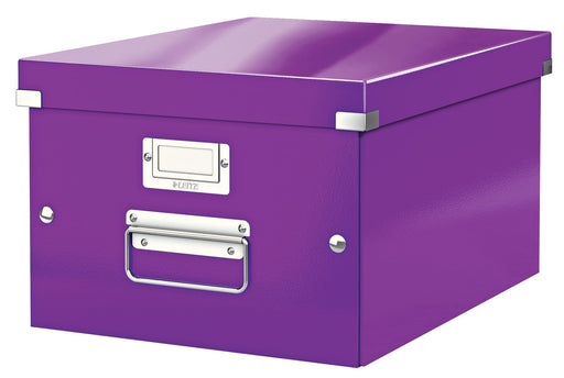 Cutie Depozitare Medie Mov Click&Store 281x200x370mm - Leitz