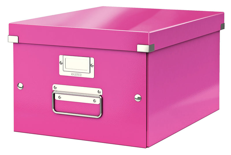 Cutie Depozitare Medie Roz Click&Store 281x200x370mm - Leitz