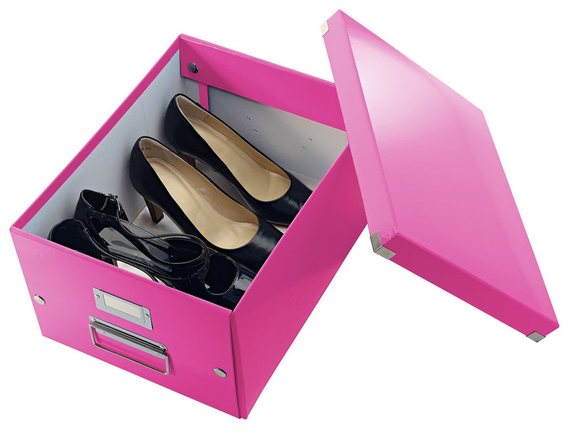 Cutie Depozitare Medie Roz Click&Store 281x200x370mm - Leitz