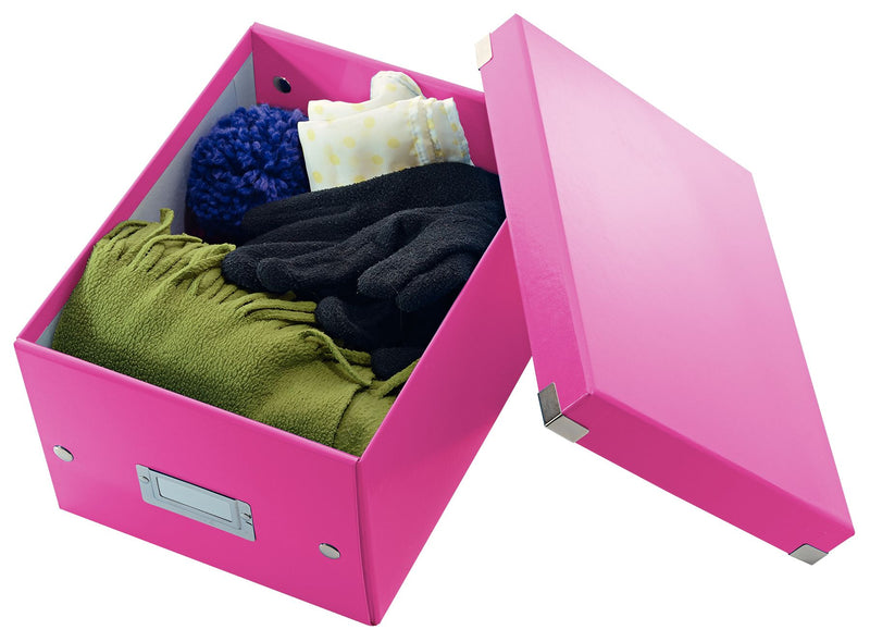 Cutie Depozitare Mică Roz Click&Store 220x160x282mm - Leitz