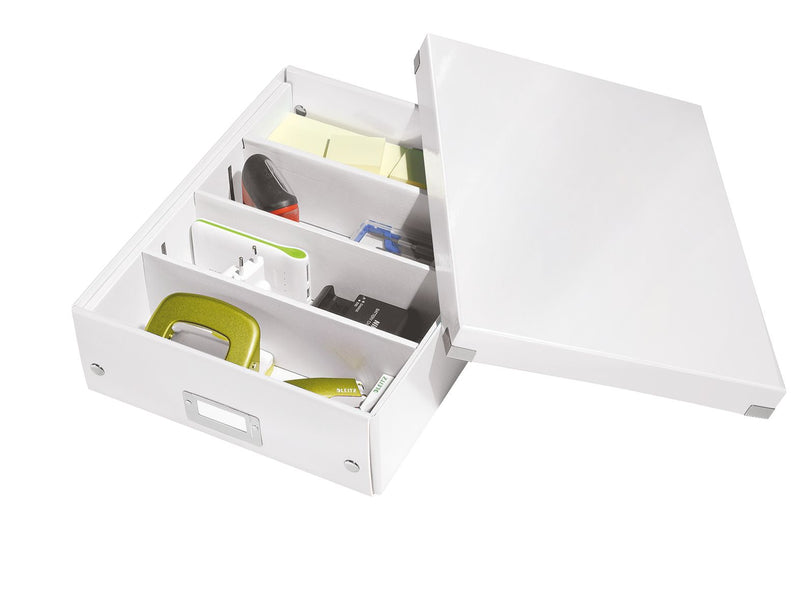Cutie Organizer Medie Albă Click&Store 281x100x370mm - Leitz