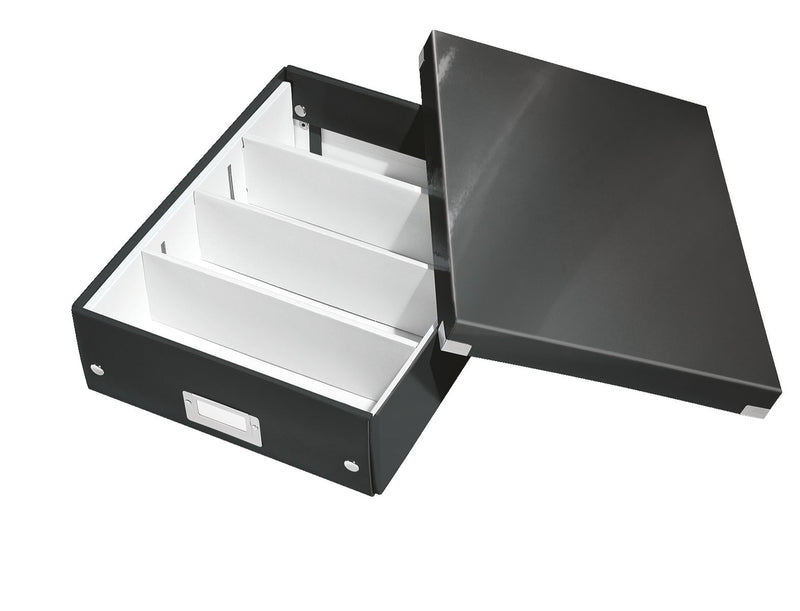 Cutie Organizer Medie Neagră Click&Store 281x100x370mm - Leitz