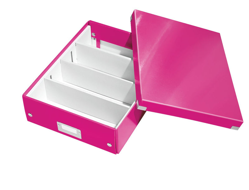 Cutie Organizer Medie Roz Click&Store 281x100x370mm - Leitz