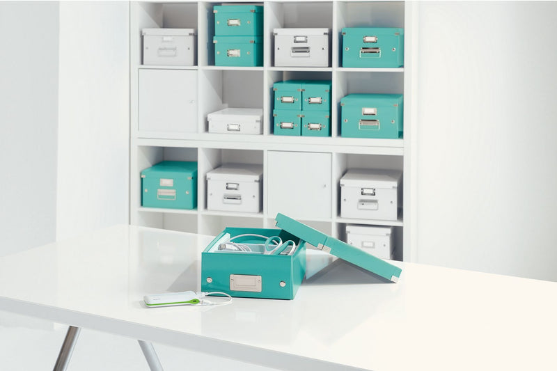 Cutie Organizer Medie Turcoaz Click&Store 281x100x370mm - Leitz