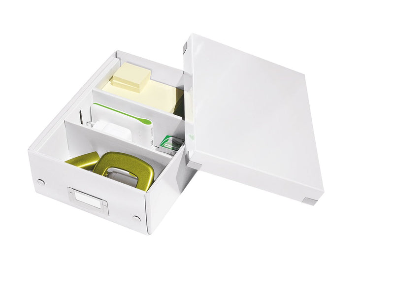 Cutie Organizer Mică Albă Click&Store 220x100x282mm - Leitz