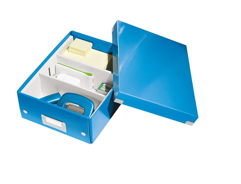 Cutie Organizer Mică Albastră Click&Store 220x100x282mm - Leitz