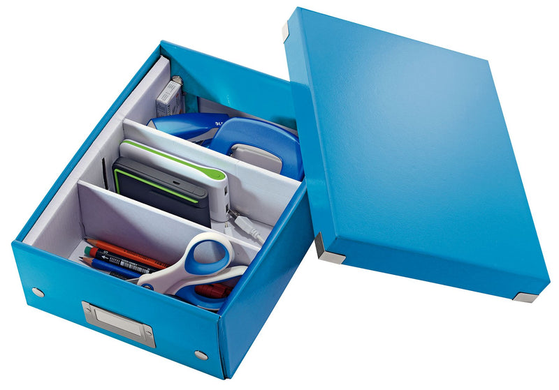 Cutie Organizer Mică Albastră Click&Store 220x100x282mm - Leitz