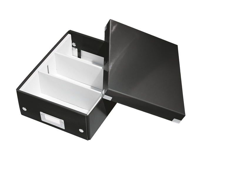 Cutie Organizer Mică Neagră Click&Store 220x100x282mm - Leitz