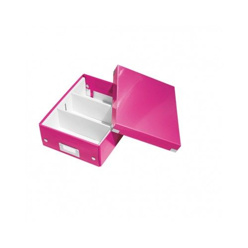 Cutie Organizer Mică Roz Click&Store 220x100x282mm - Leitz