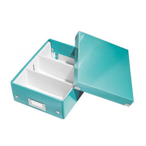 Cutie Organizer Mică Turcoaz Click&Store 220x100x282mm - Leitz