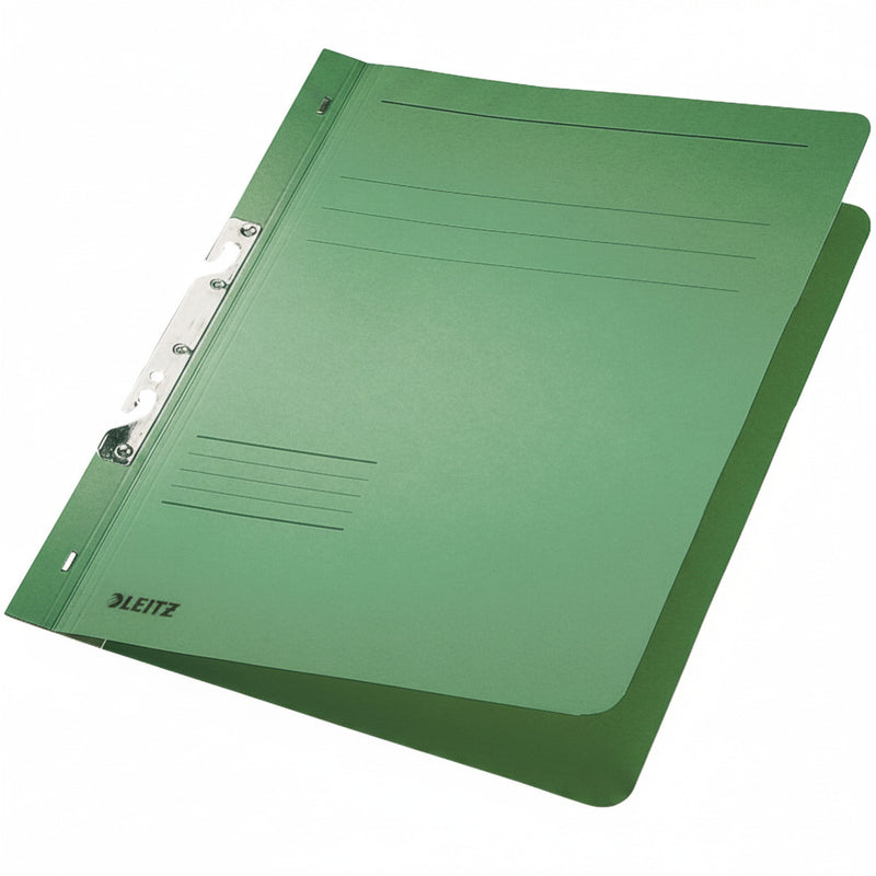 Dosar Carton Încopciat 1/1 Verde Leitz pentru organizarea și arhivarea documentelor