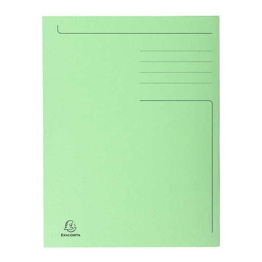 Dosar Carton Plic Verde Exacompta pentru organizarea și arhivarea documentelor