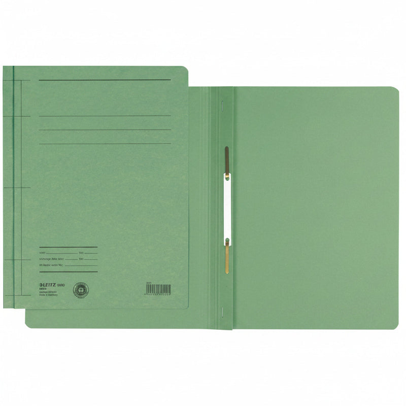 Dosar Carton Șină Verde Leitz pentru organizarea și arhivarea documentelor