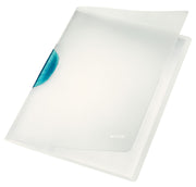 Dosar plastic cu clip albastru deschis LEITZ format A4