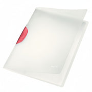 Dosar plastic cu clip roșu LEITZ format A4