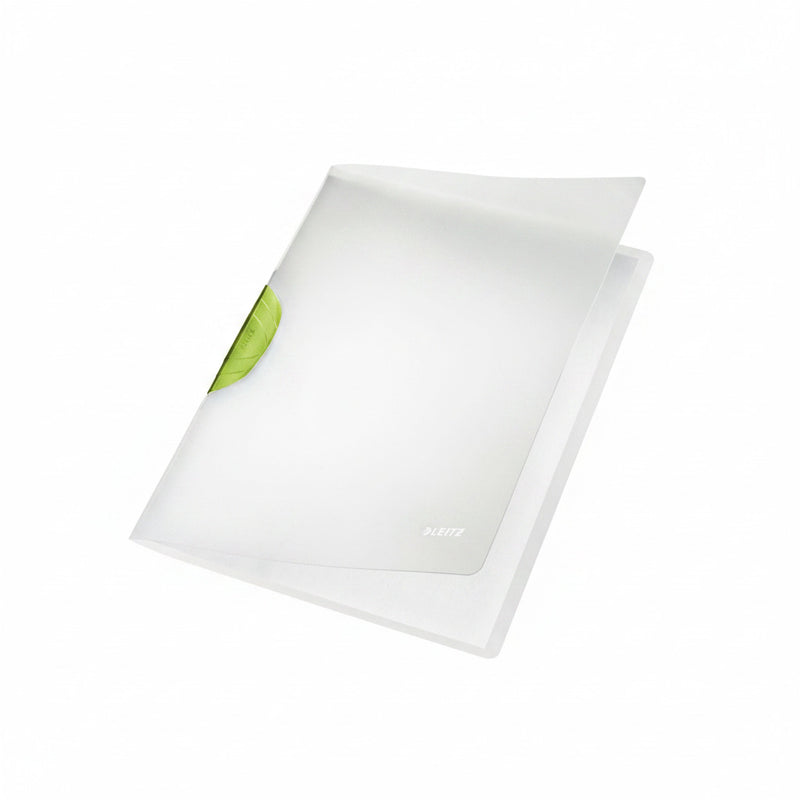 Dosar plastic cu clip verde LEITZ format A4