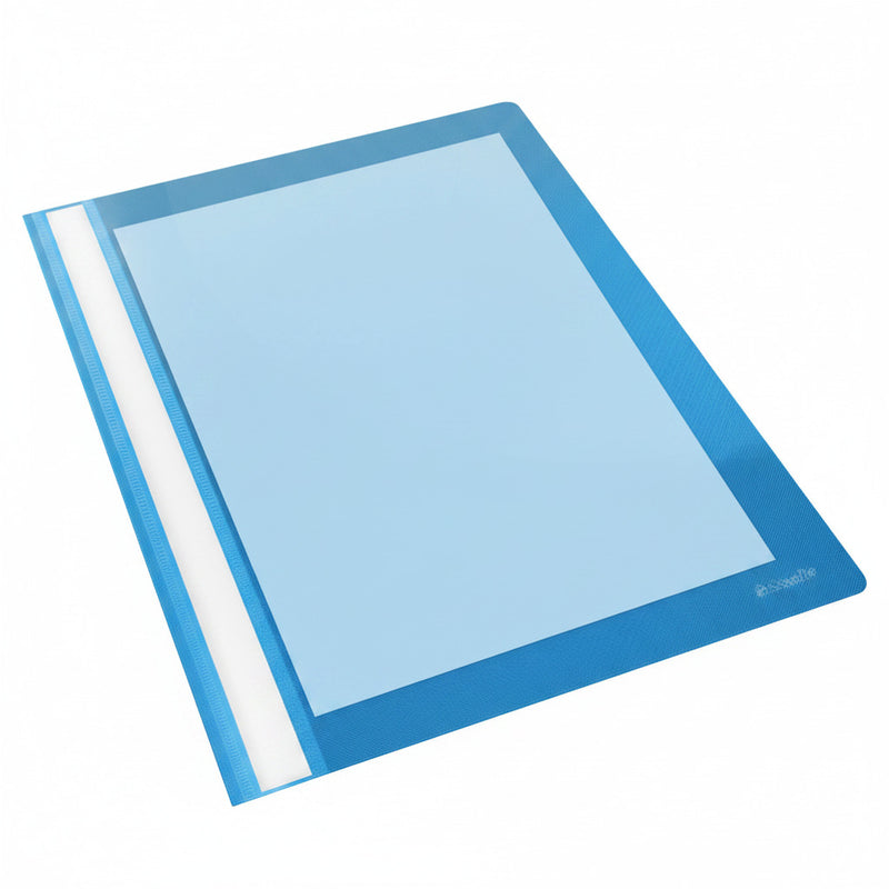 Dosar plastic cu șină albastru deschis ESSELTE format A4