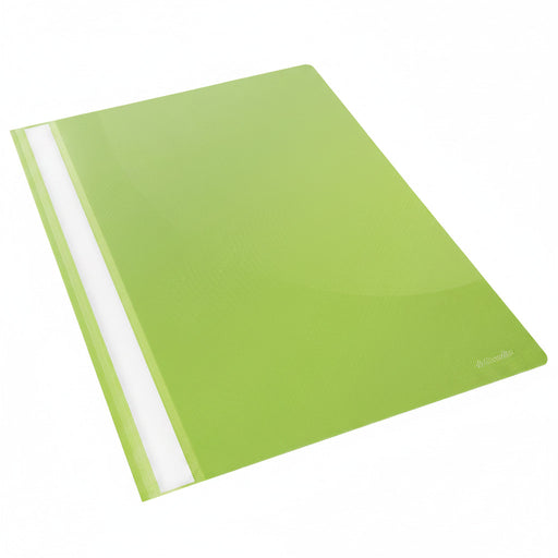 Dosar plastic cu șină verde set 25 buc ESSELTE format A4